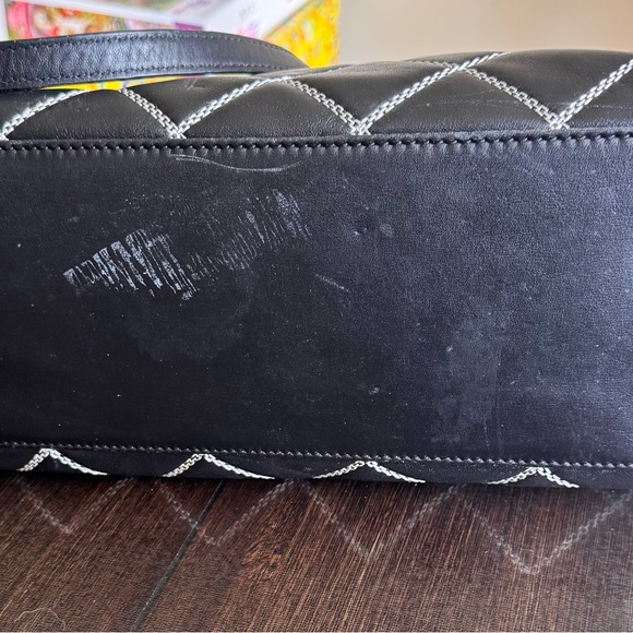 Kate Spade - Emerson Place Phoebe Black Quilted Shoulder Bag - Rare - Picture 9 of 9